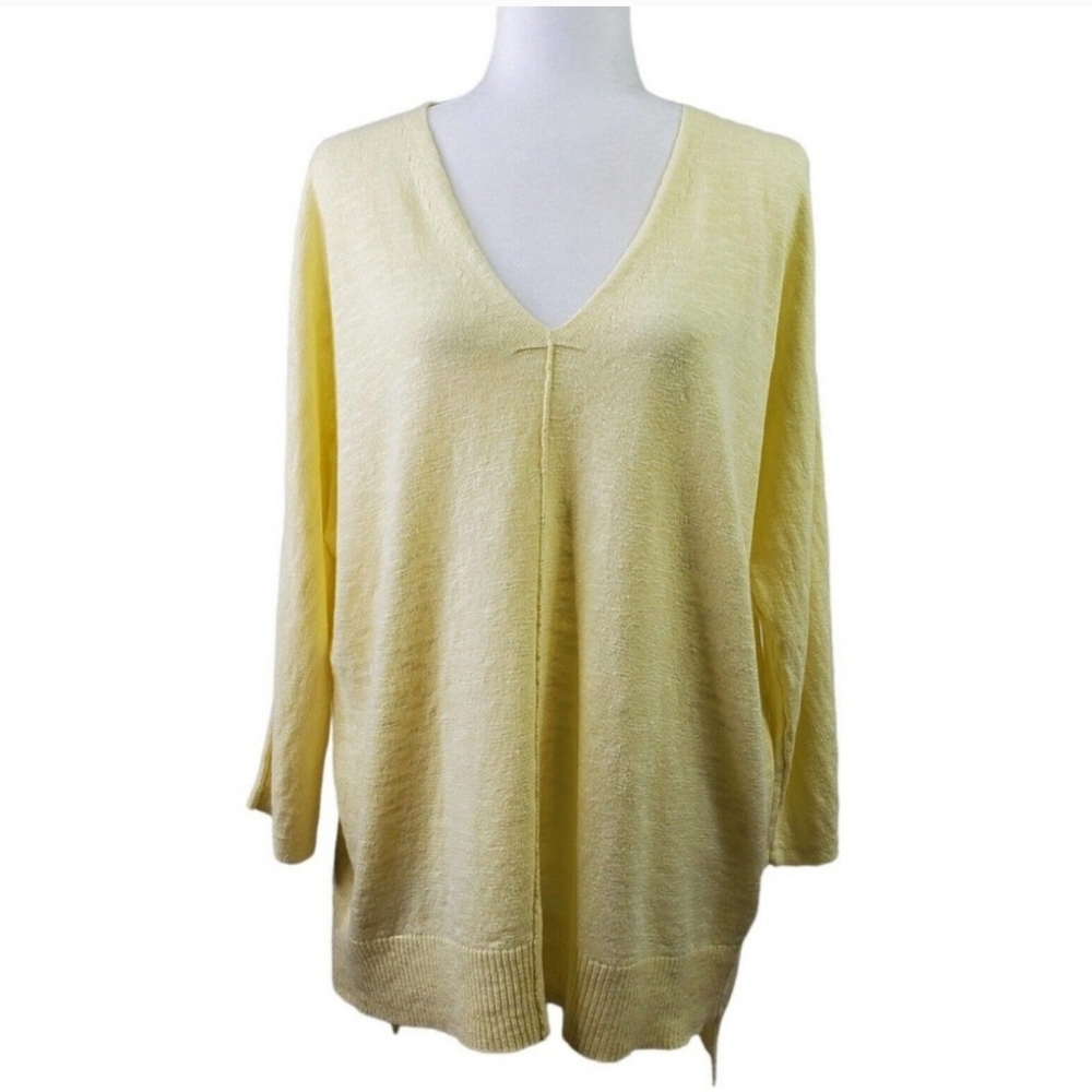 Eileen Fisher Organic Linen Top Women Petite‎ Small Oversized Big Medium Large
